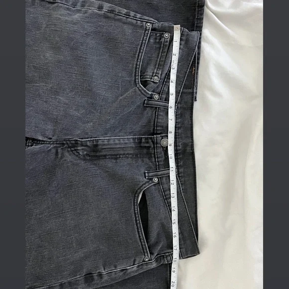 ❌SOLD❌ LEVI STRAUSS & CO 514 dark grey regular fit men’s jeans W 36 L 32 - Picture 9 of 9